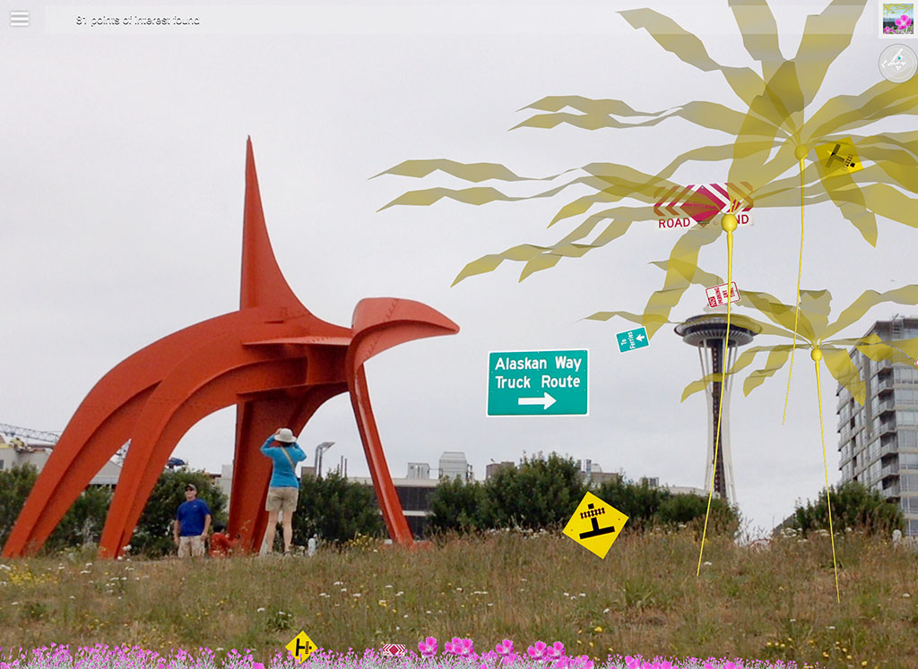 Bullwhip kelp drones (Nereocystis volans) feeding off street signs from the last storm surge